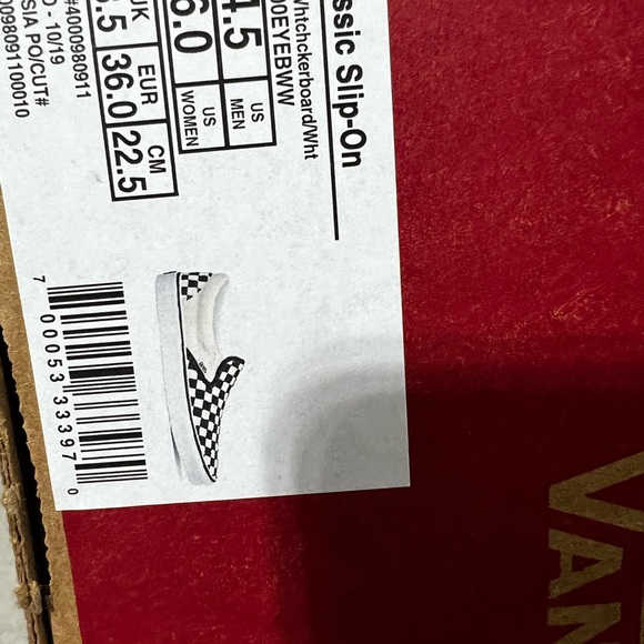 Vans Checkerboard Slip-On Sneakers - Picture 3 of 3